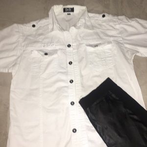 Vintage dolce and Gabbana button up shirt